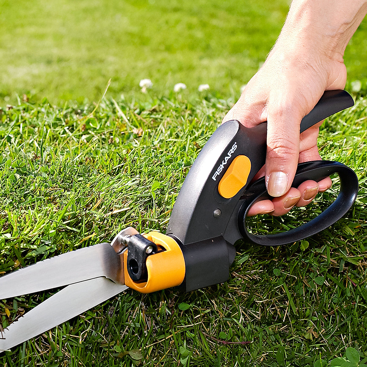 Fiskars Edging Shears, Servo-Sys. Black-Orange