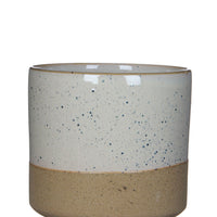 Mica flower pot Lester round white - Indoor pot