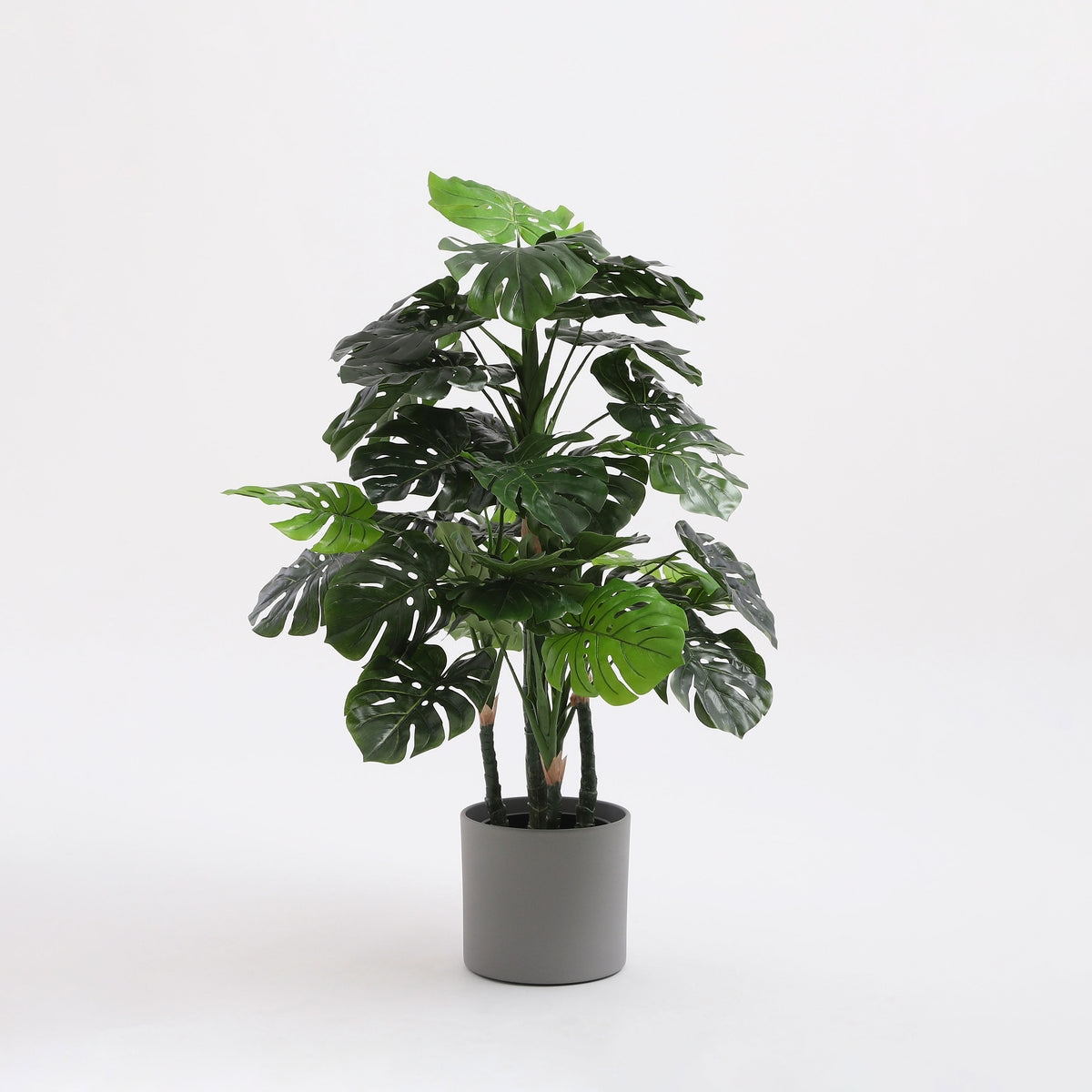 Mica flower pot Era round grey matt - Indoor pot