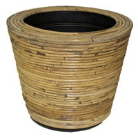Striped basket with dry pot