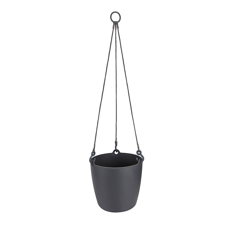 Elho hanging basket Brussels round anthracite - Indoor pot