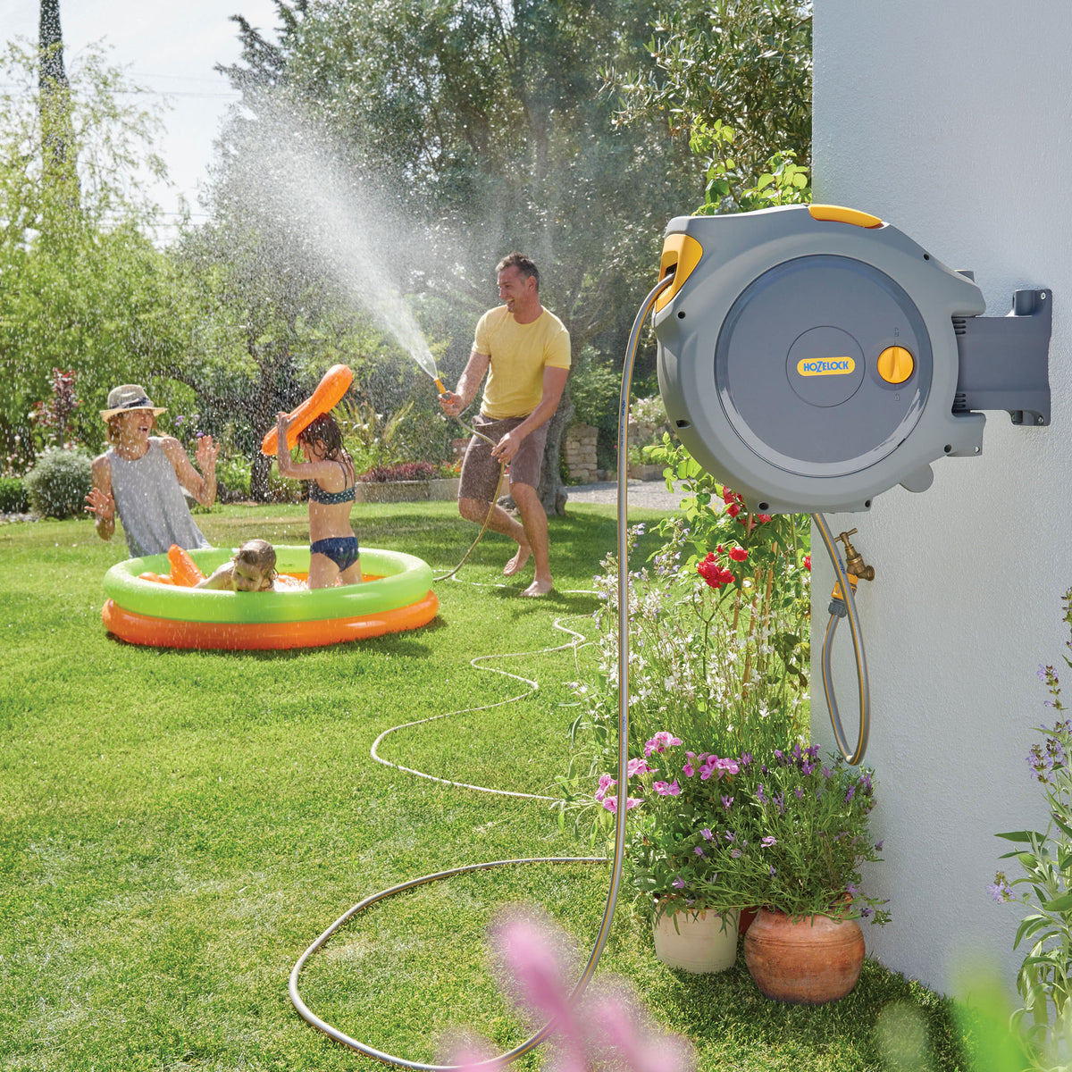 Hozelock wall reel Auto Reel incl. hose