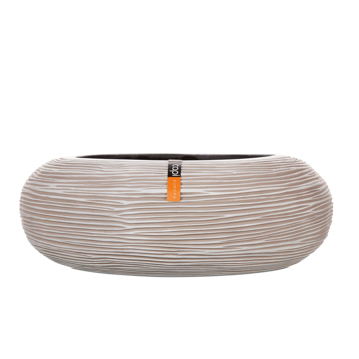 Capi bowl Nature rib round ivory - Indoor pot