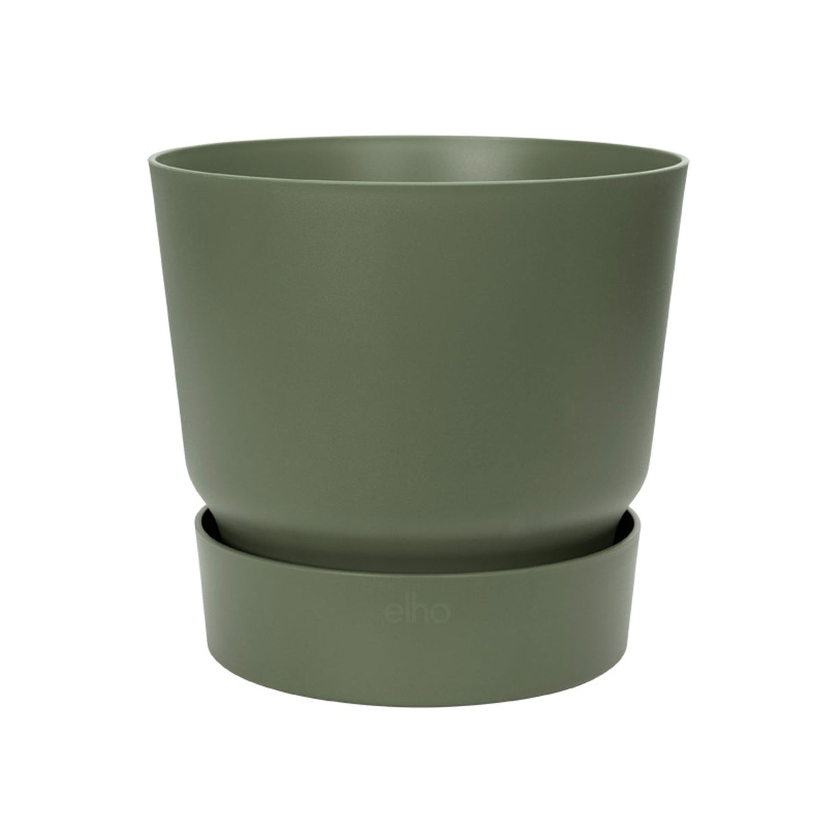 Elho greenville flower pot round green — outdoor pot