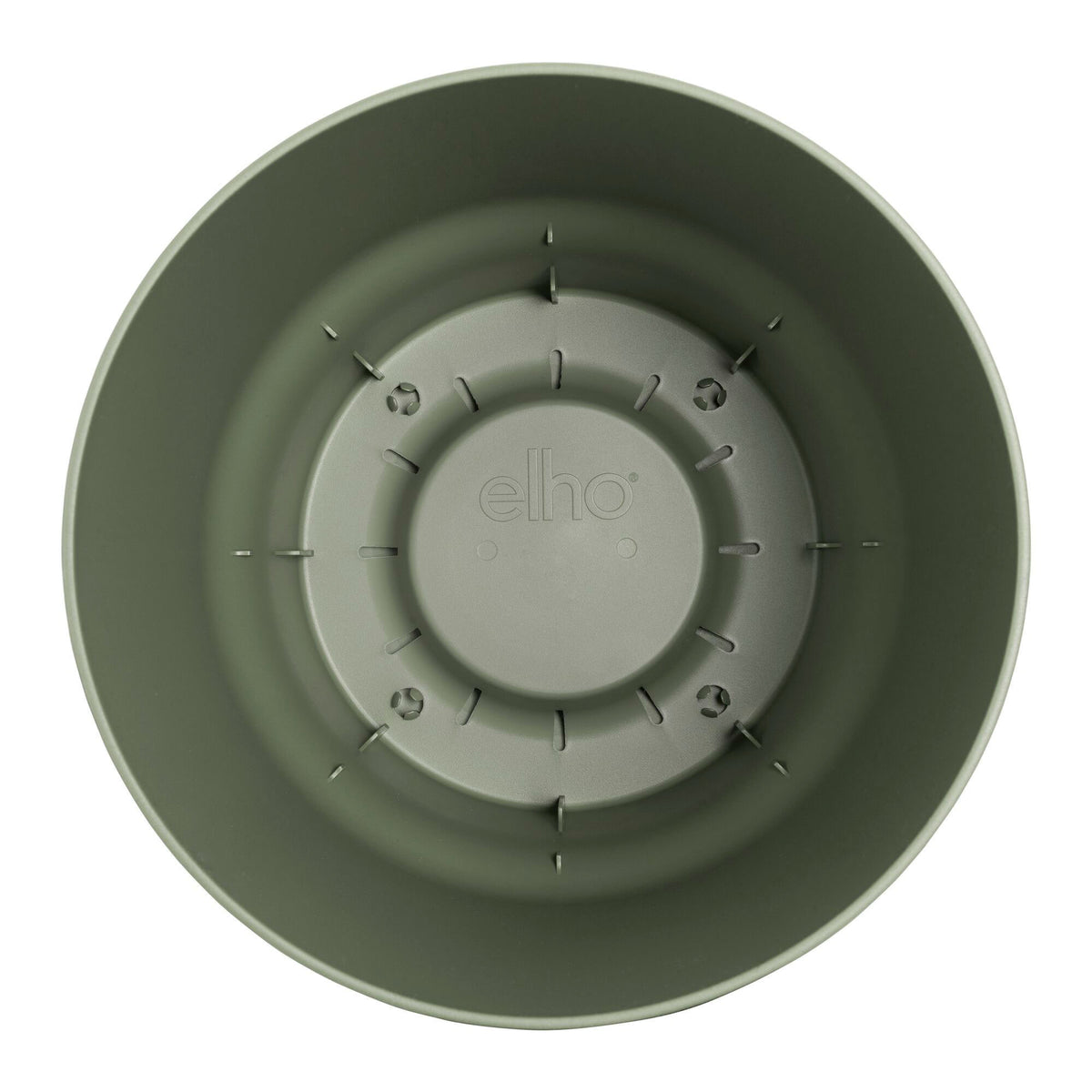 Elho greenville flower pot round green — outdoor pot