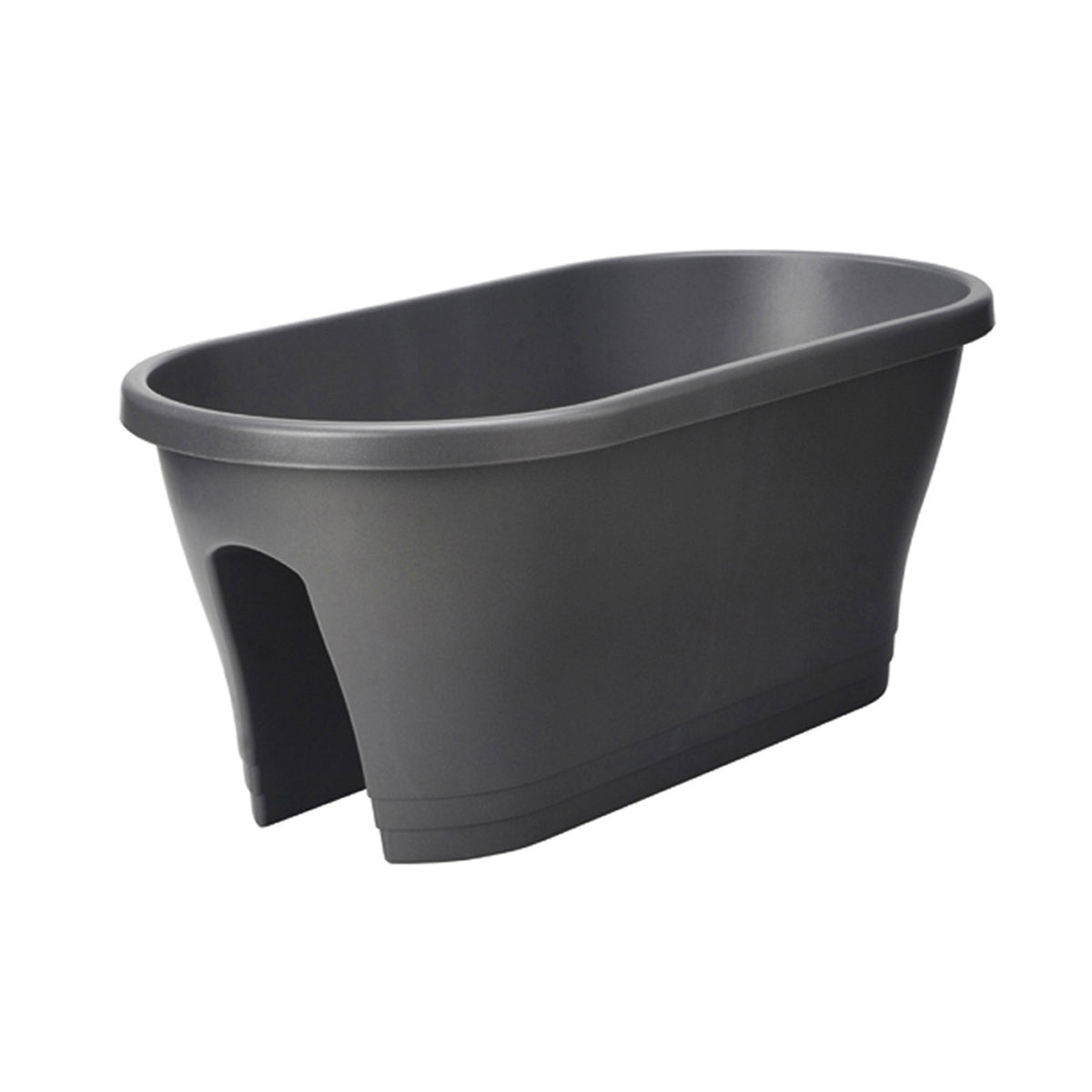 Elho balcony planter Corsica flower bridge oval anthracite - Outdoor pot