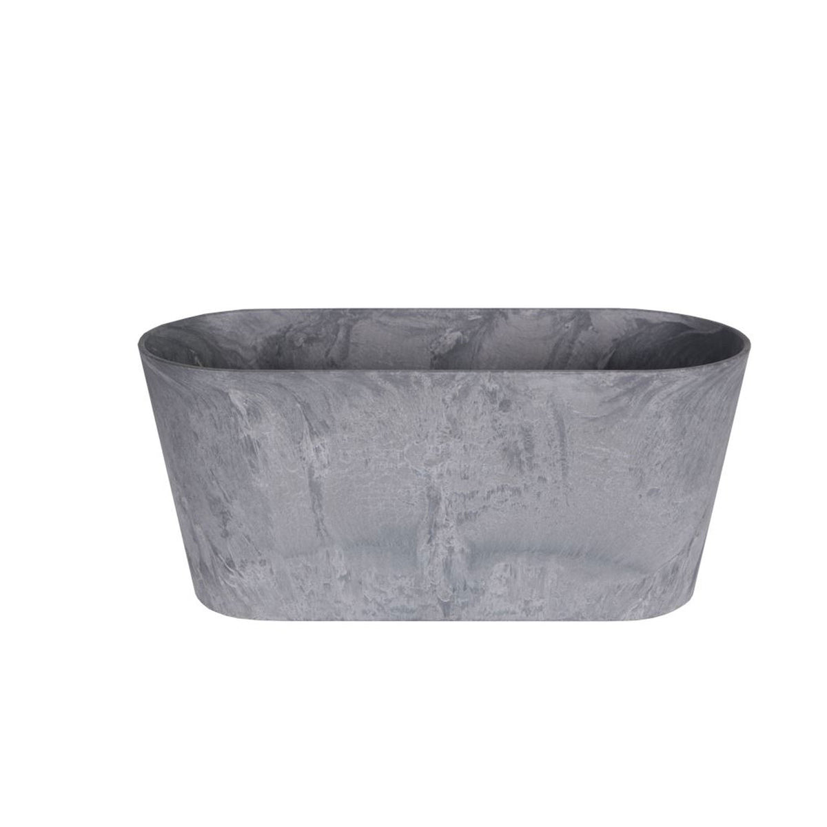 Artstone Balcony planter Claire oval grey - Indoor and outdoor pot