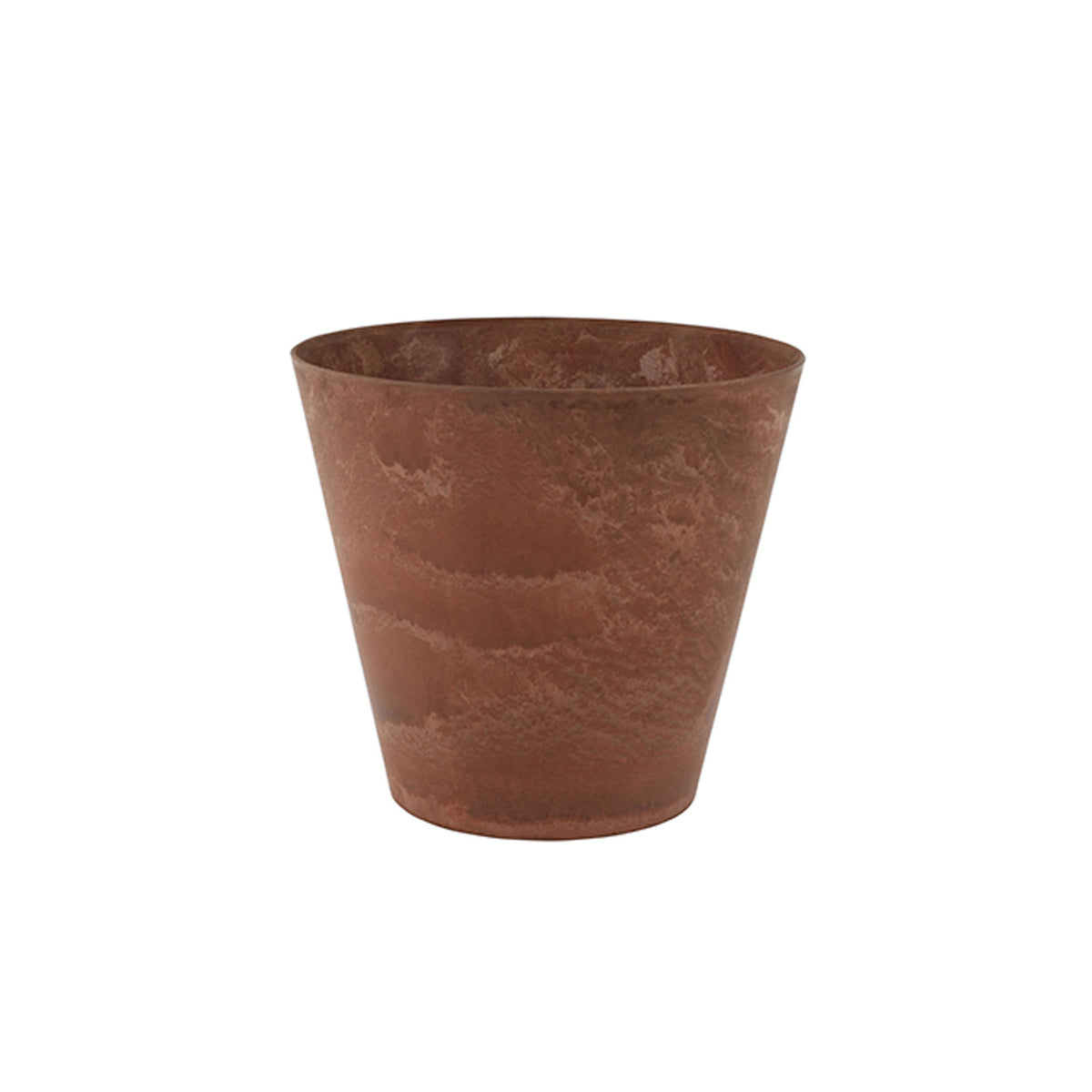 Artstone Flower pot Claire round brown - Indoor and outdoor pot