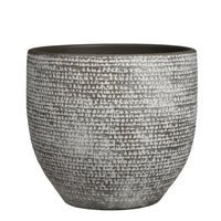 Mica flower pot Atlantic round grey - Indoor pot