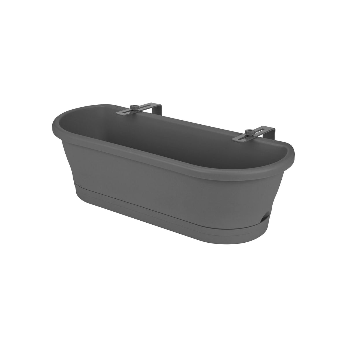 Elho Balcony planter Corsica Easy balcony oval anthracite - Outdoor pot