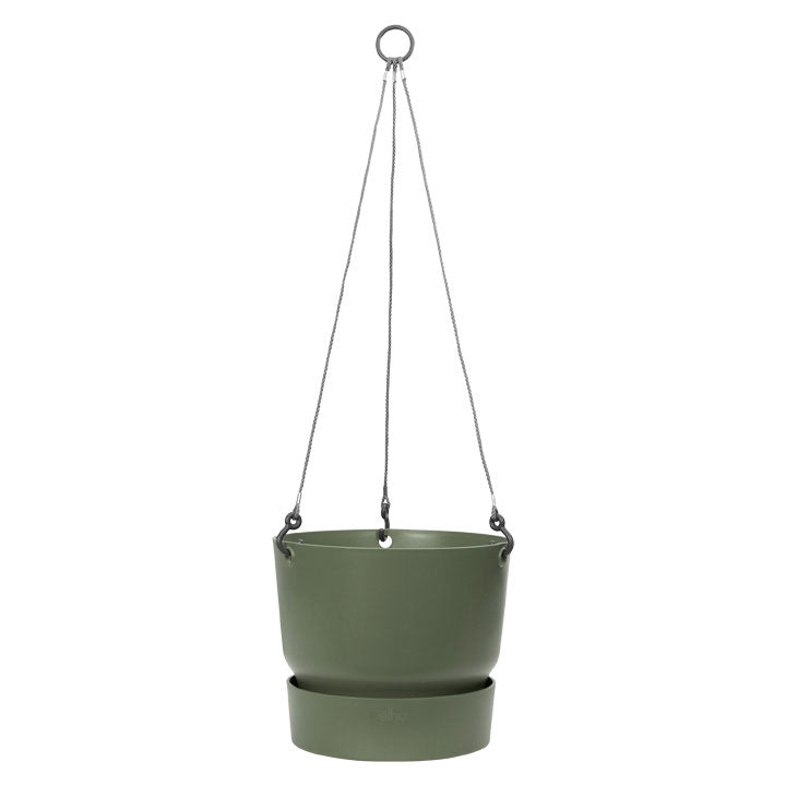 Elho Hanging dish Greenville round green - Outdoor pot