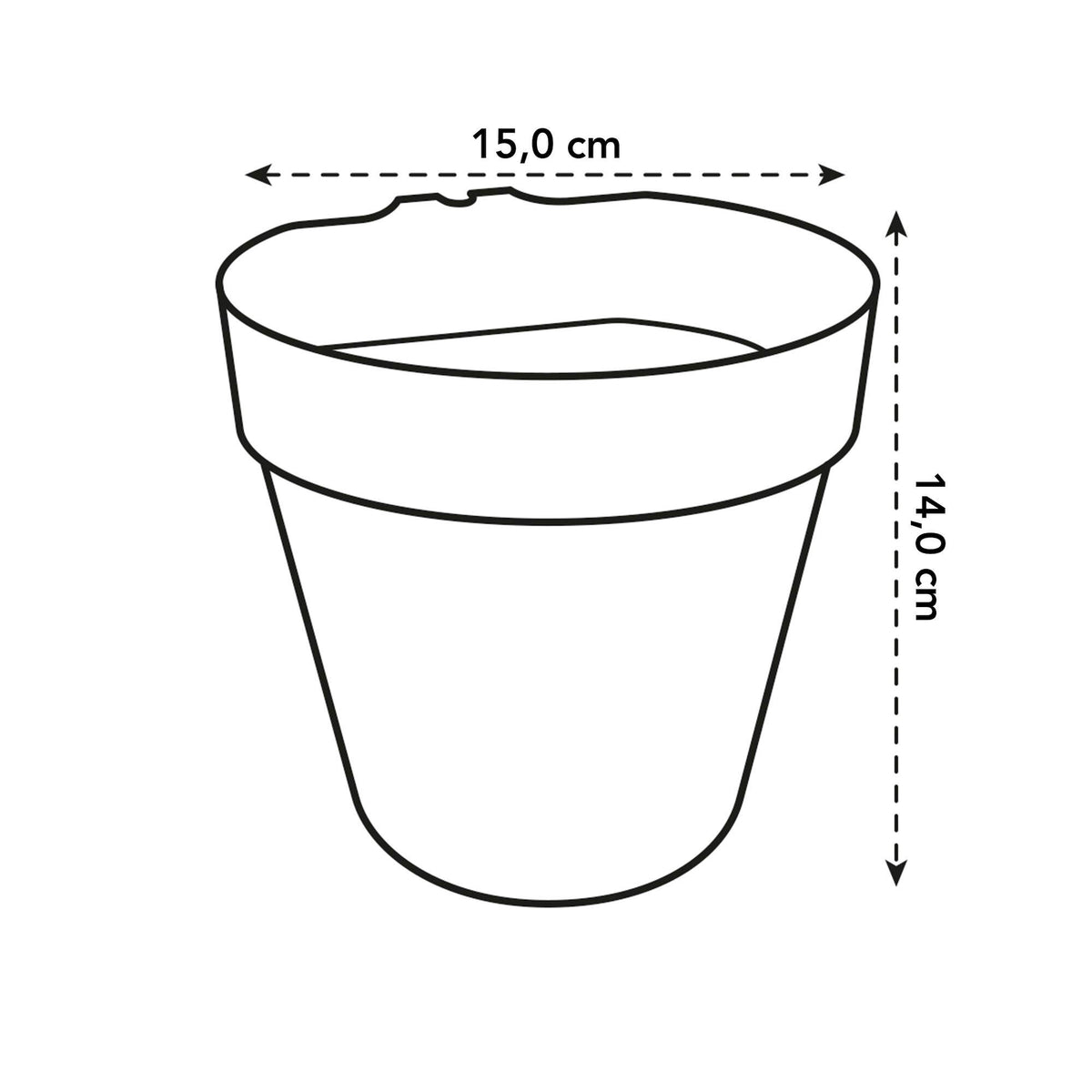Elho Loft urban Green wall single white - Outdoor pot