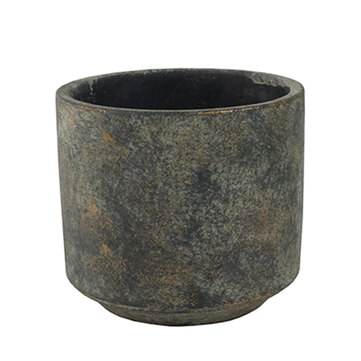 TS Flower pot 0 round gold-grey - Indoor pot