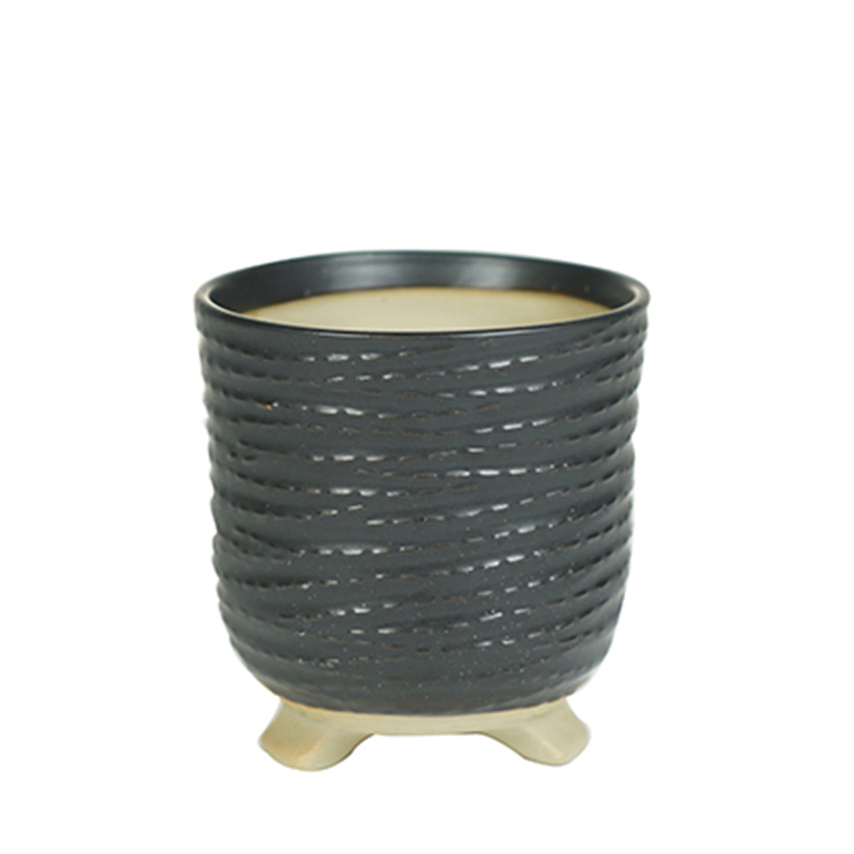 TS Flower pot Saar round black - Indoor pot