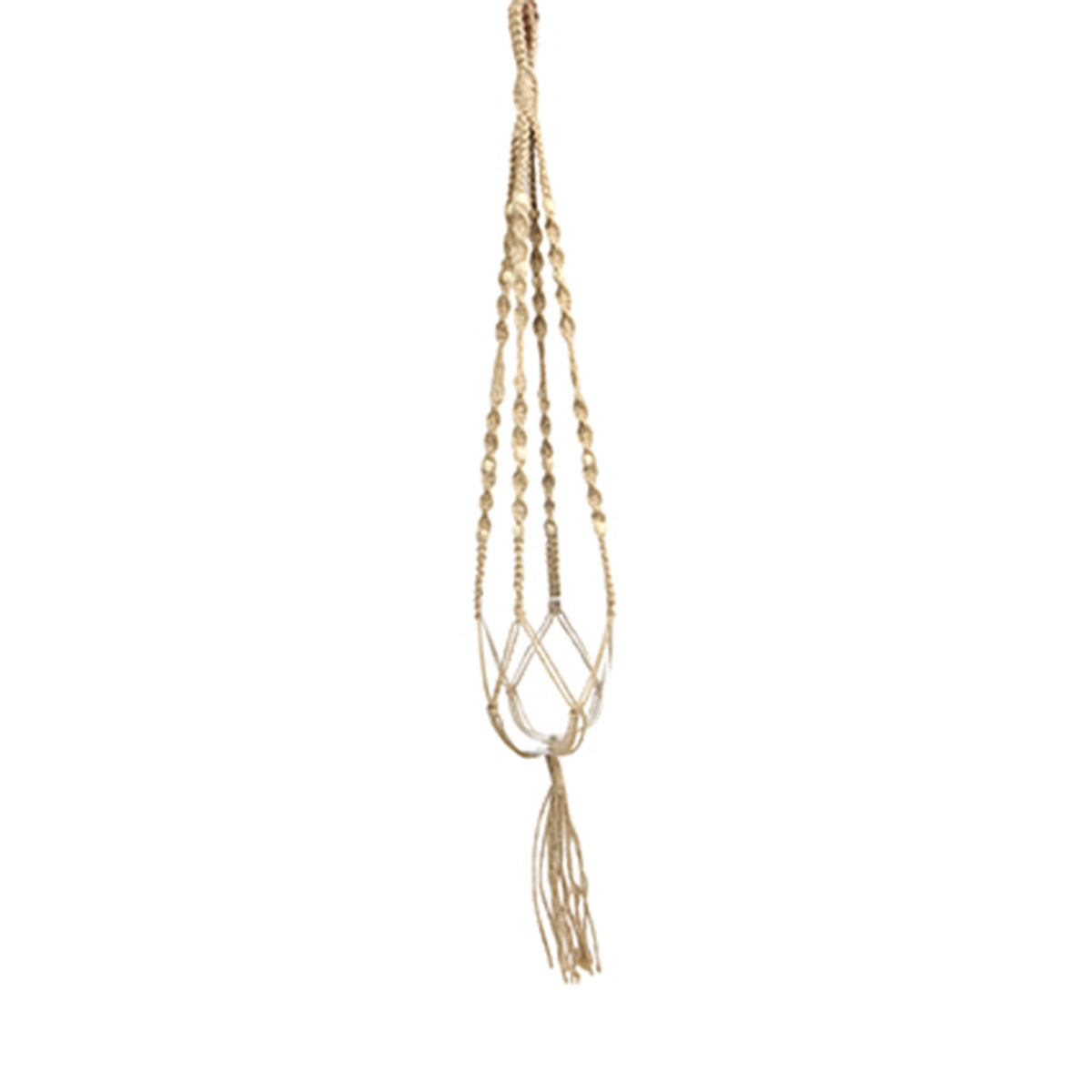TS Flower pot hanger Macramé cream 95 cm