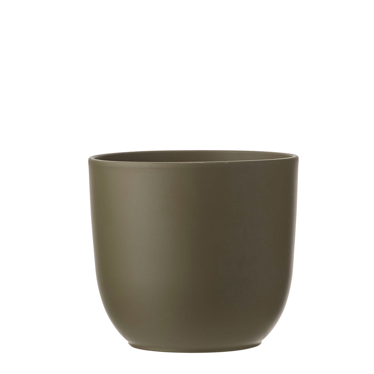 Mica flower pot Lago round green - Indoor pot