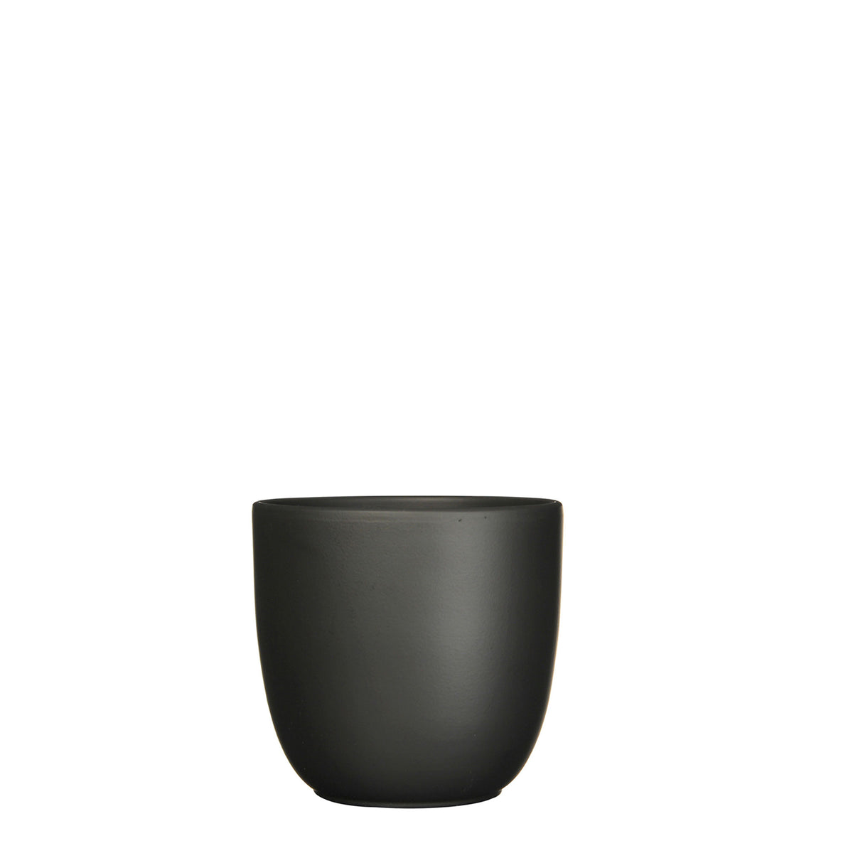 Mica flower pot Lago round black - Indoor pot