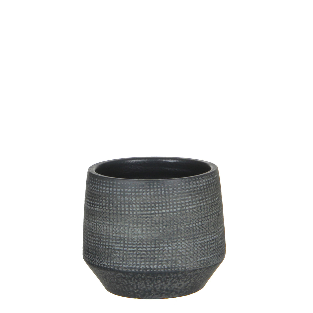 Mica flower pot Amber round grey - Indoor pot