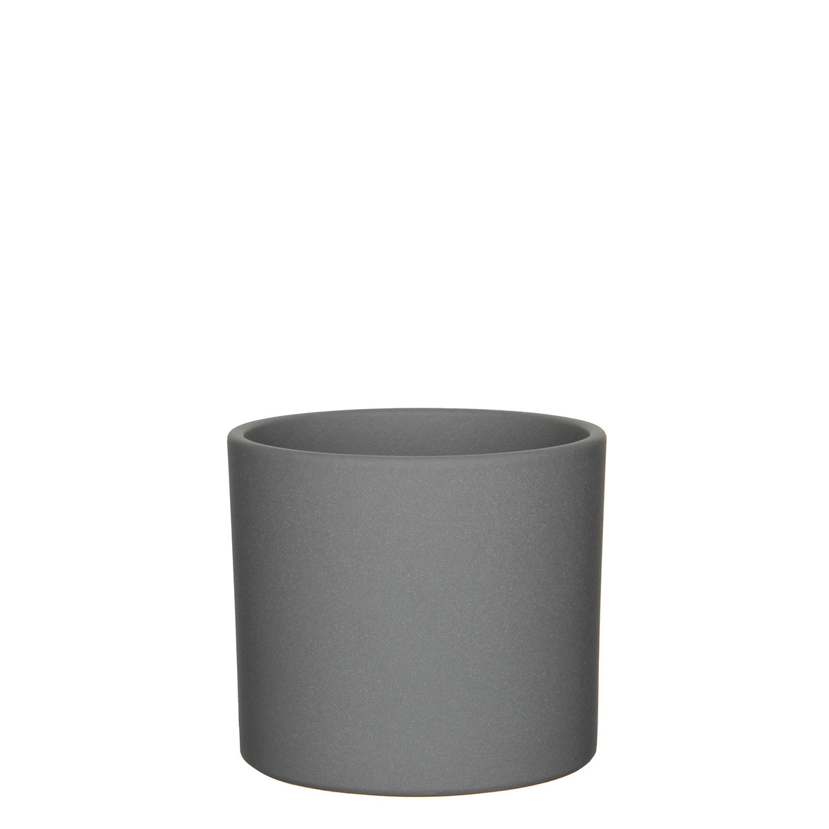 Mica flower pot Era round grey matt - Indoor pot