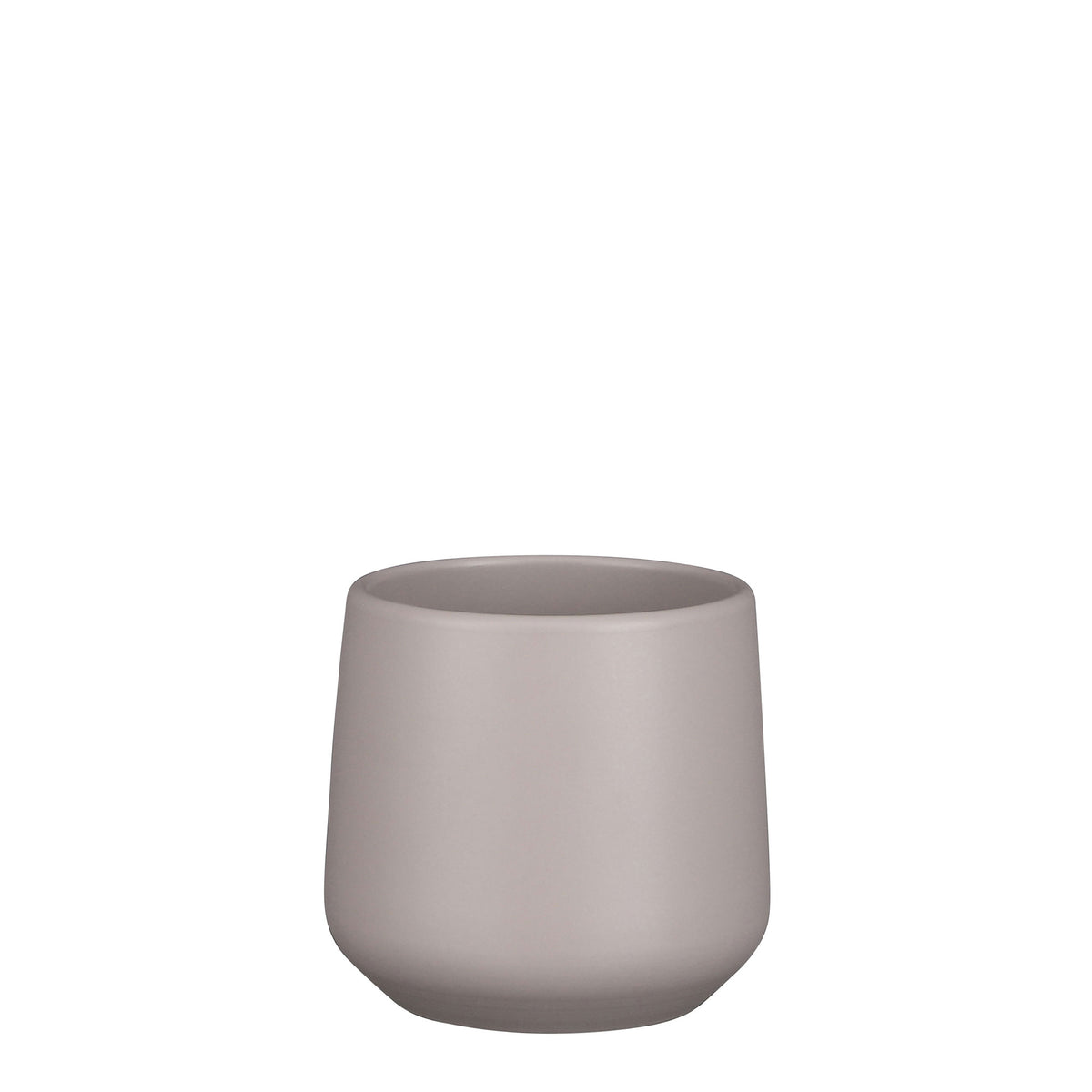 Mica flower pot Amber round taupe - Indoor pot
