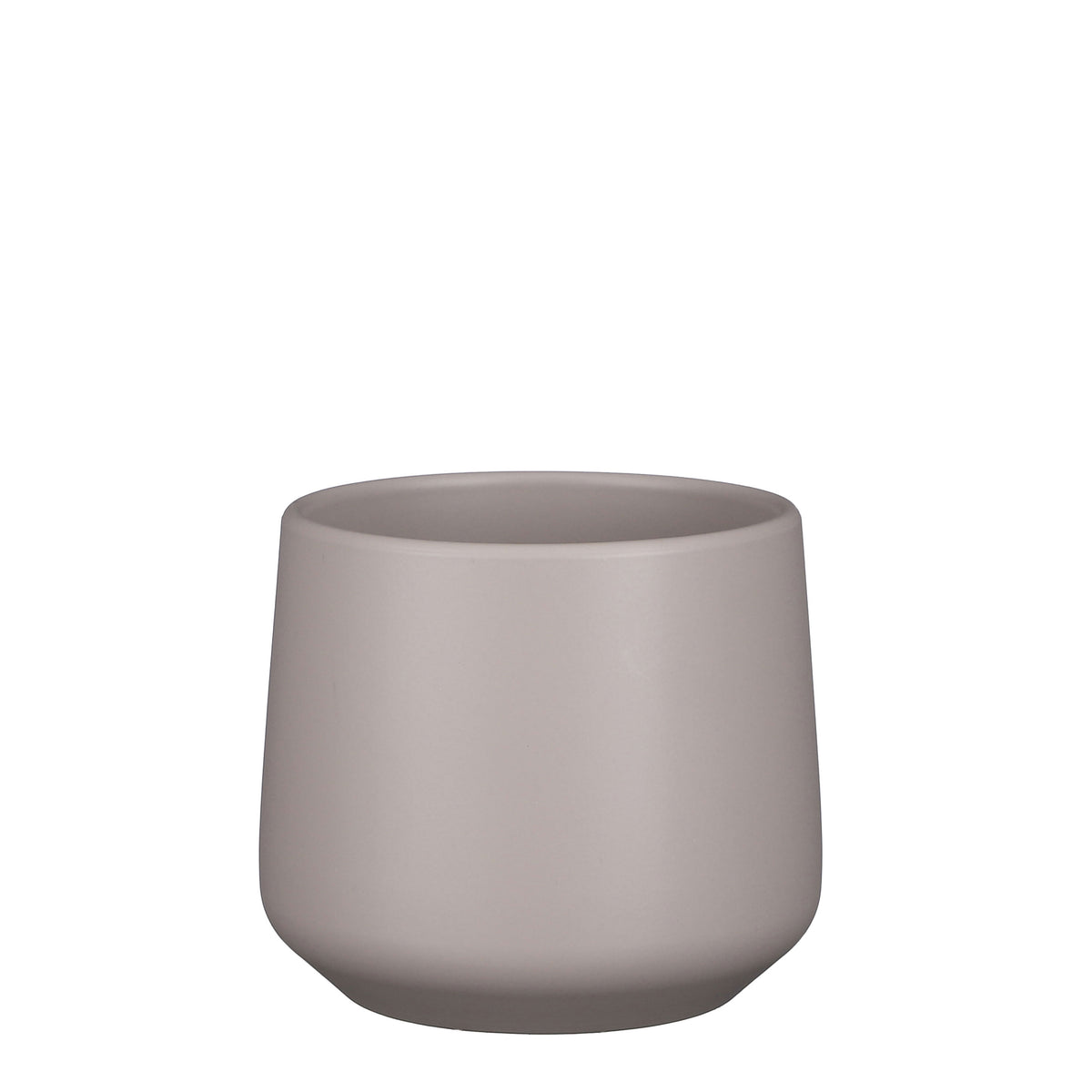 Mica flower pot Amber round taupe - Indoor pot