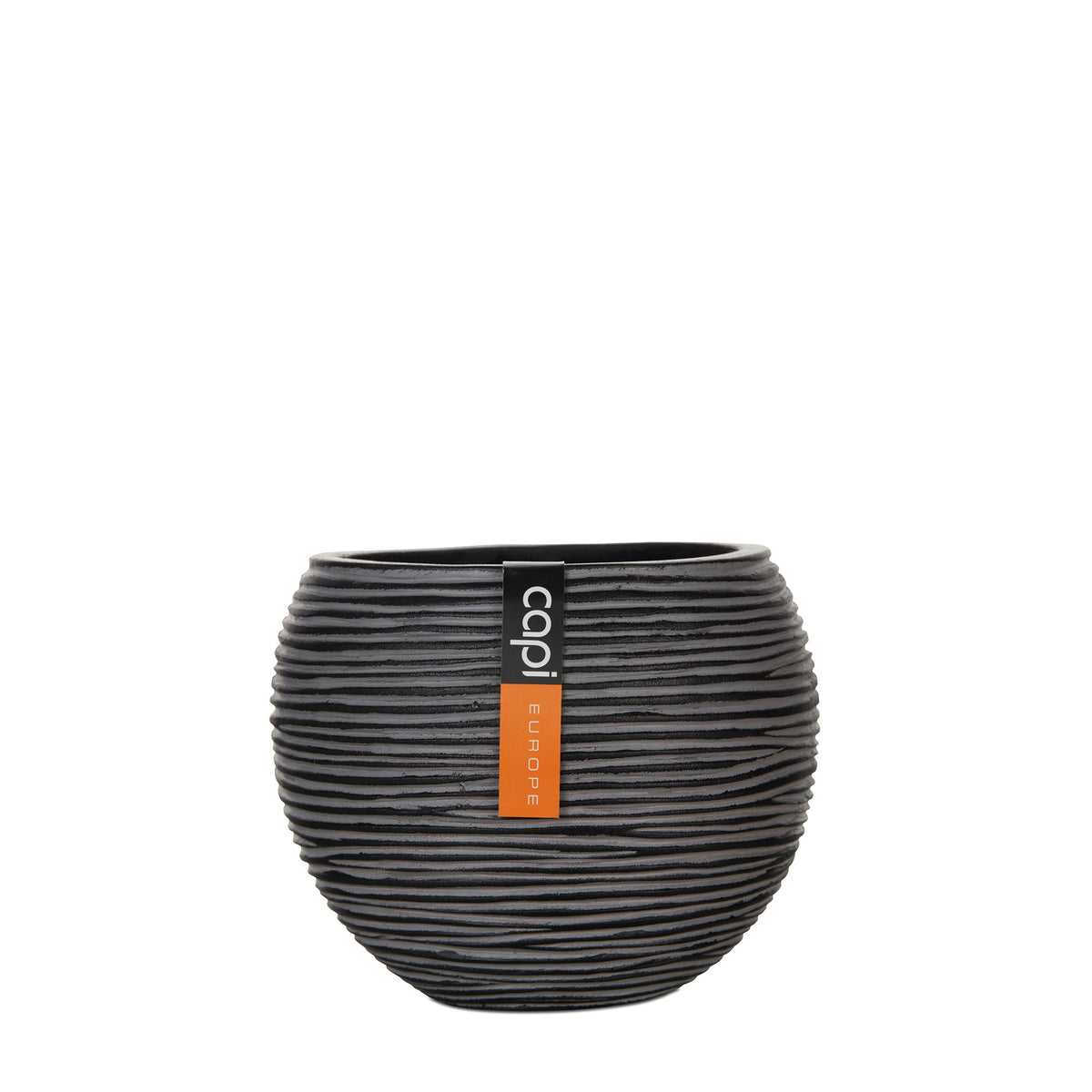 Capi Nature rib Bulb anthracite - Indoor pot