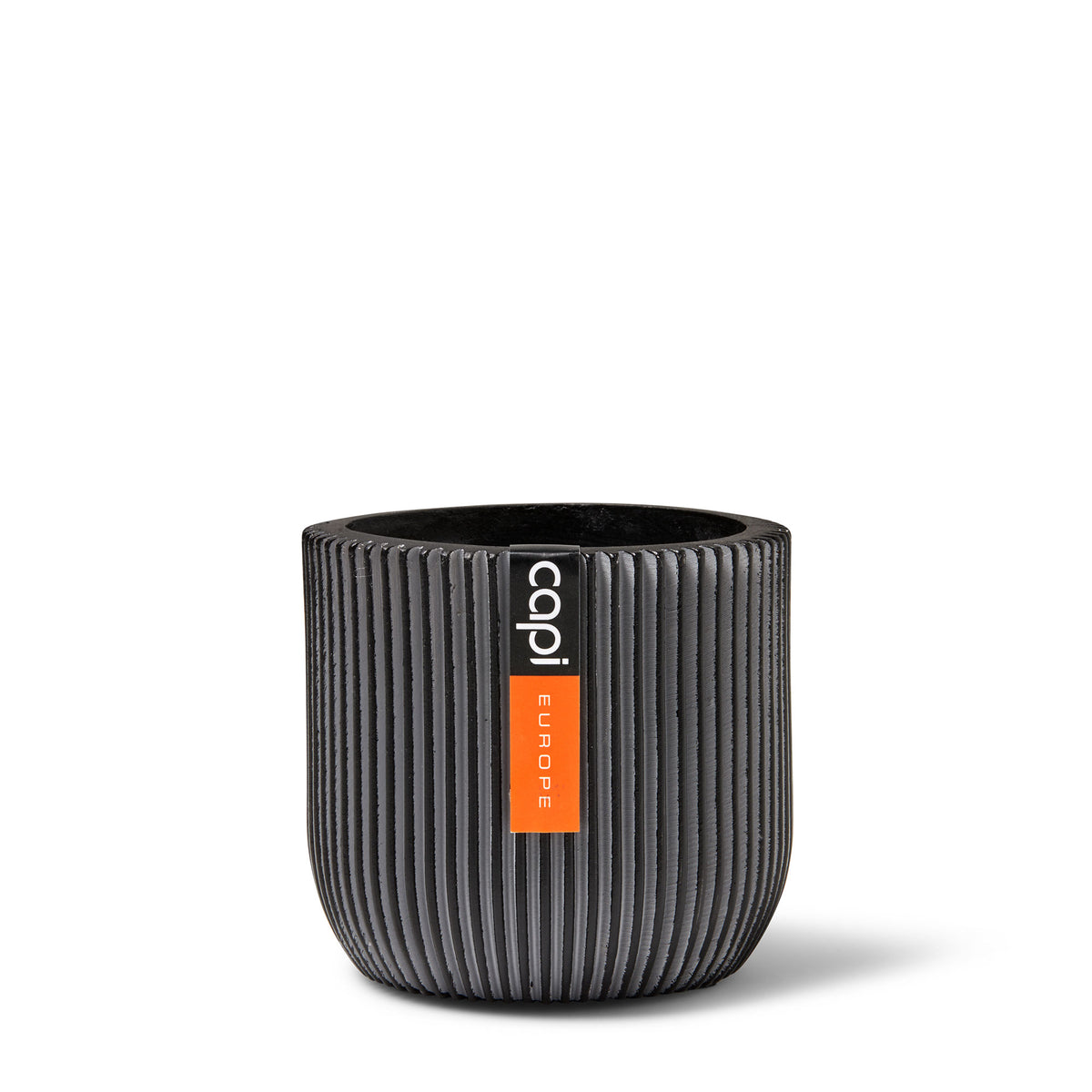 Capi Flower pot Nature round black - Indoor pot