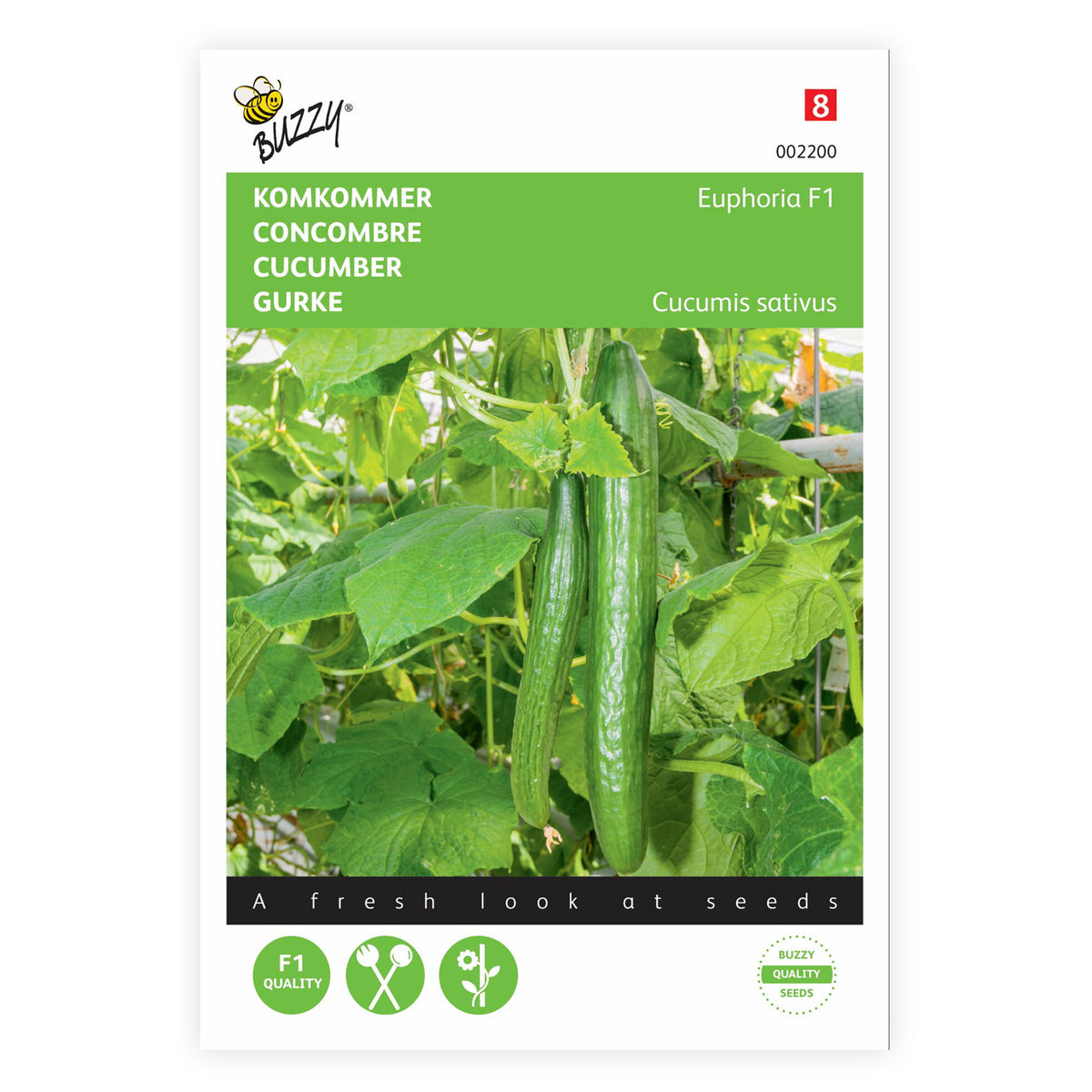 Cucumber Cucumis 'Euphoria' 5 m² - Vegetable seeds