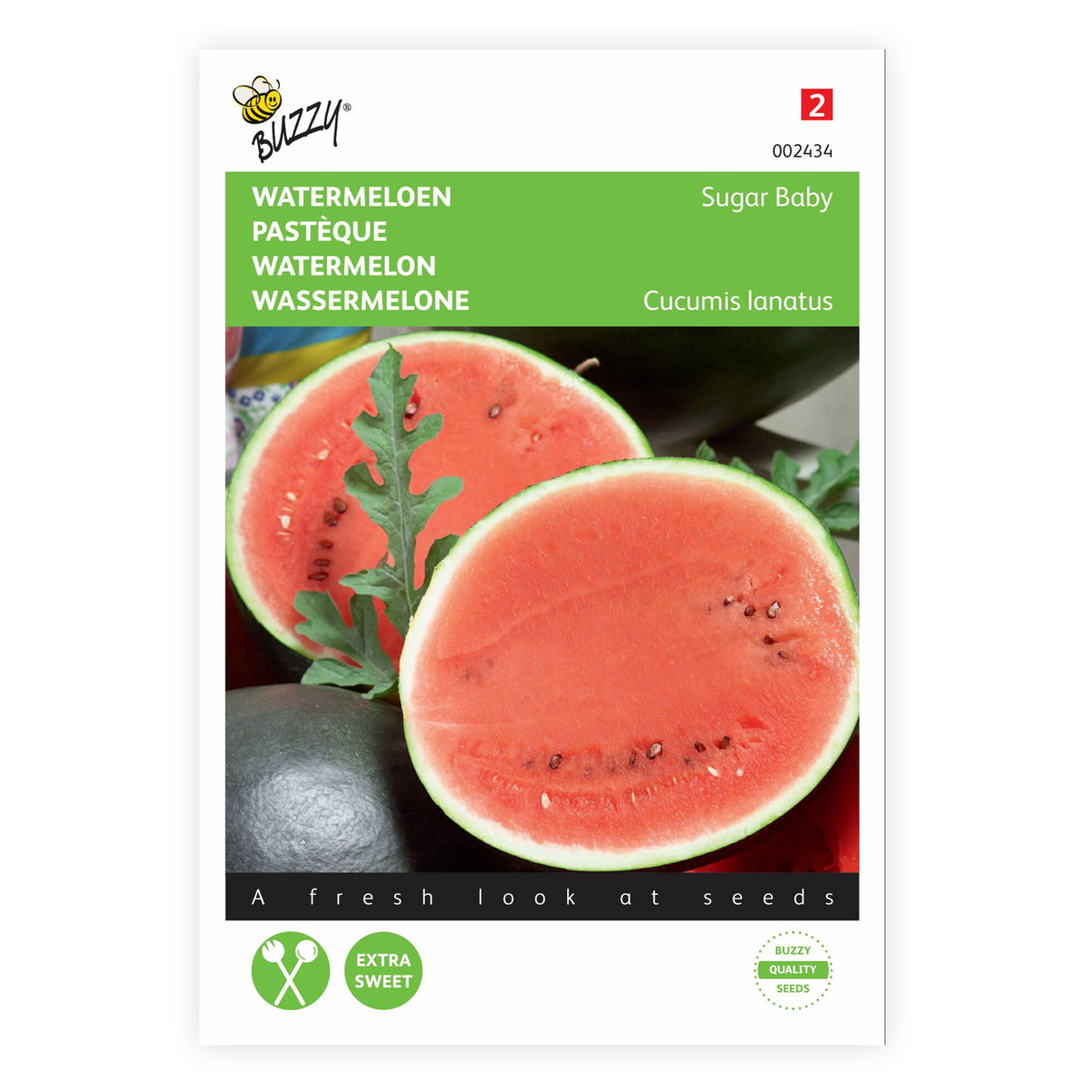 Watermelon Citrullus 'Sugar Baby' 15 m² - Fruit seeds