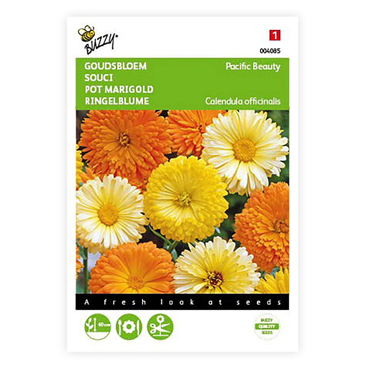 Marigold Calendula 'Pacific Beauty' - Mix yellow-orange-white 2,5 m² - Flower seeds
