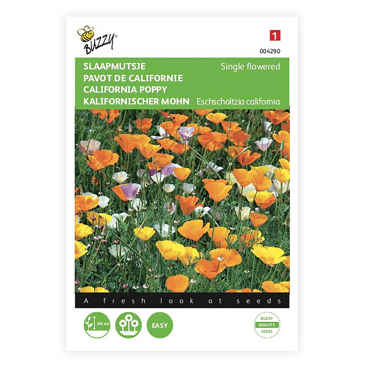 California poppy Eschscholzia californica 7 m² - Flower seeds Yellow-Orange-White