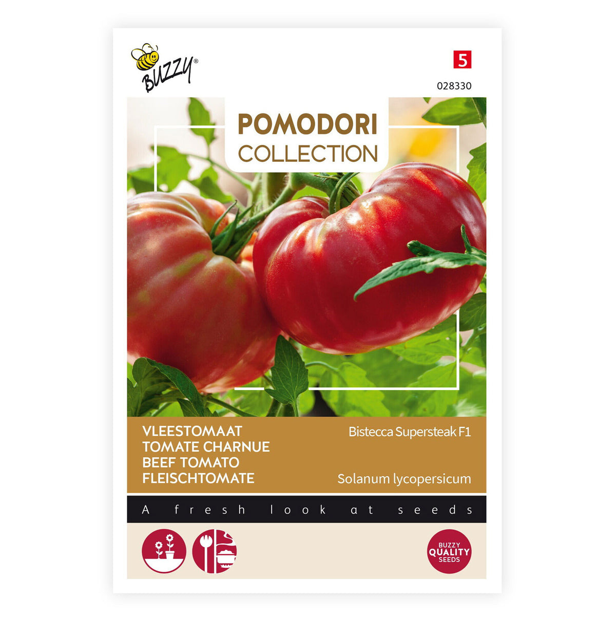 Beef tomato Solanum 'Cœur de Bœuf' 2 m² - Vegetable seeds