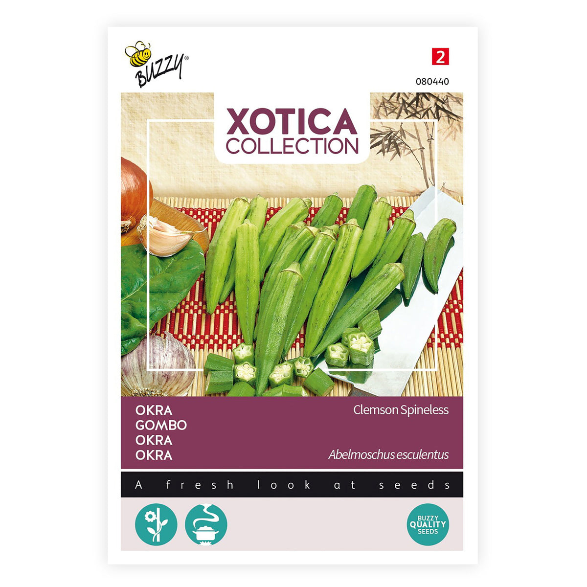 Okra Abelmoschus 'Clemson Spineless' 15 m² - Vegetable seeds