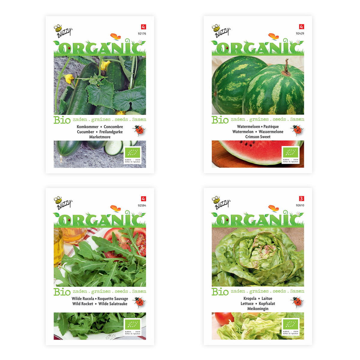 Summer package 'Summer Seasonings' - Organic Vegetable seeds, herb seeds, fruit seeds