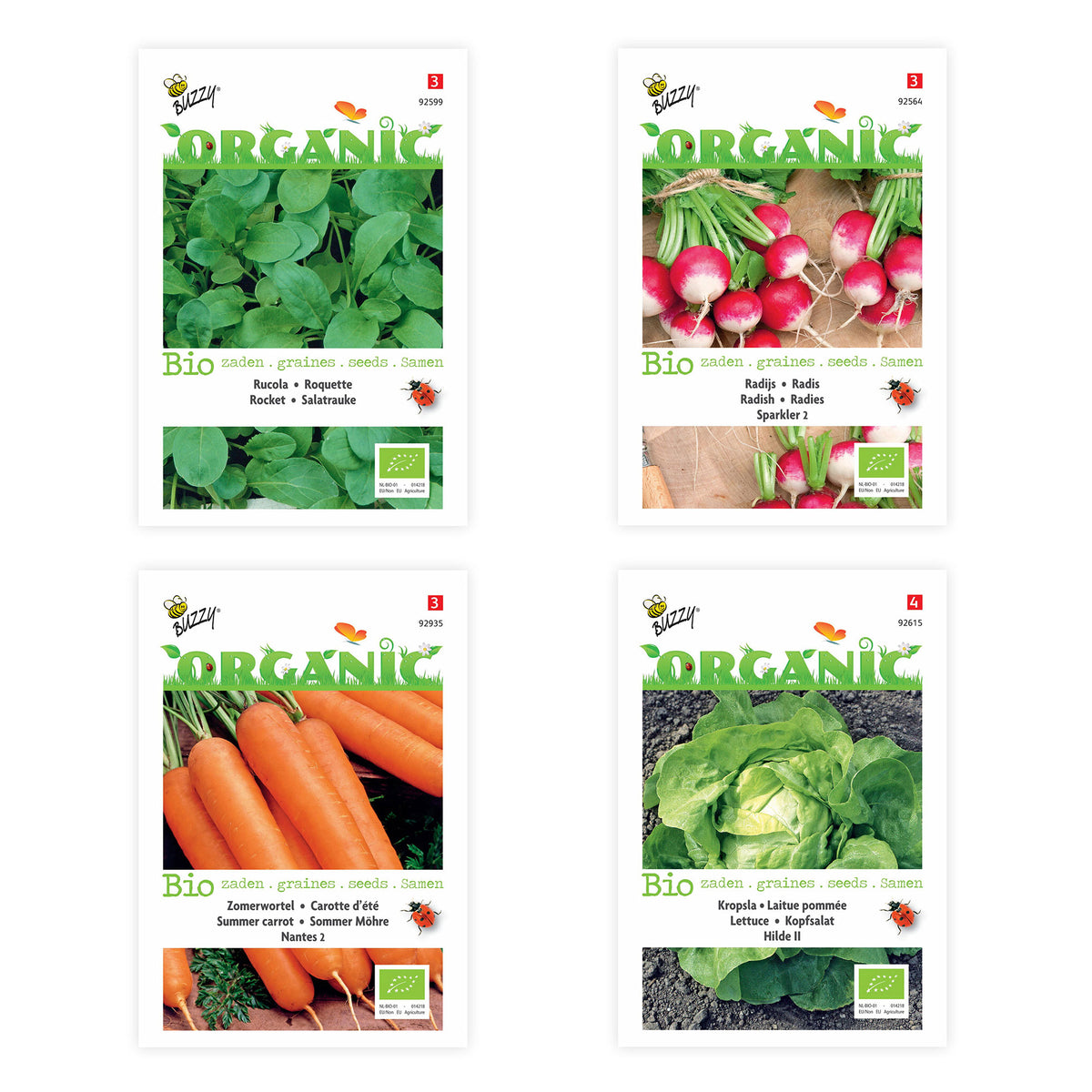 Vegetable gardening starter package 'Very Easy Veg Garden' - Organic - Vegetable seeds