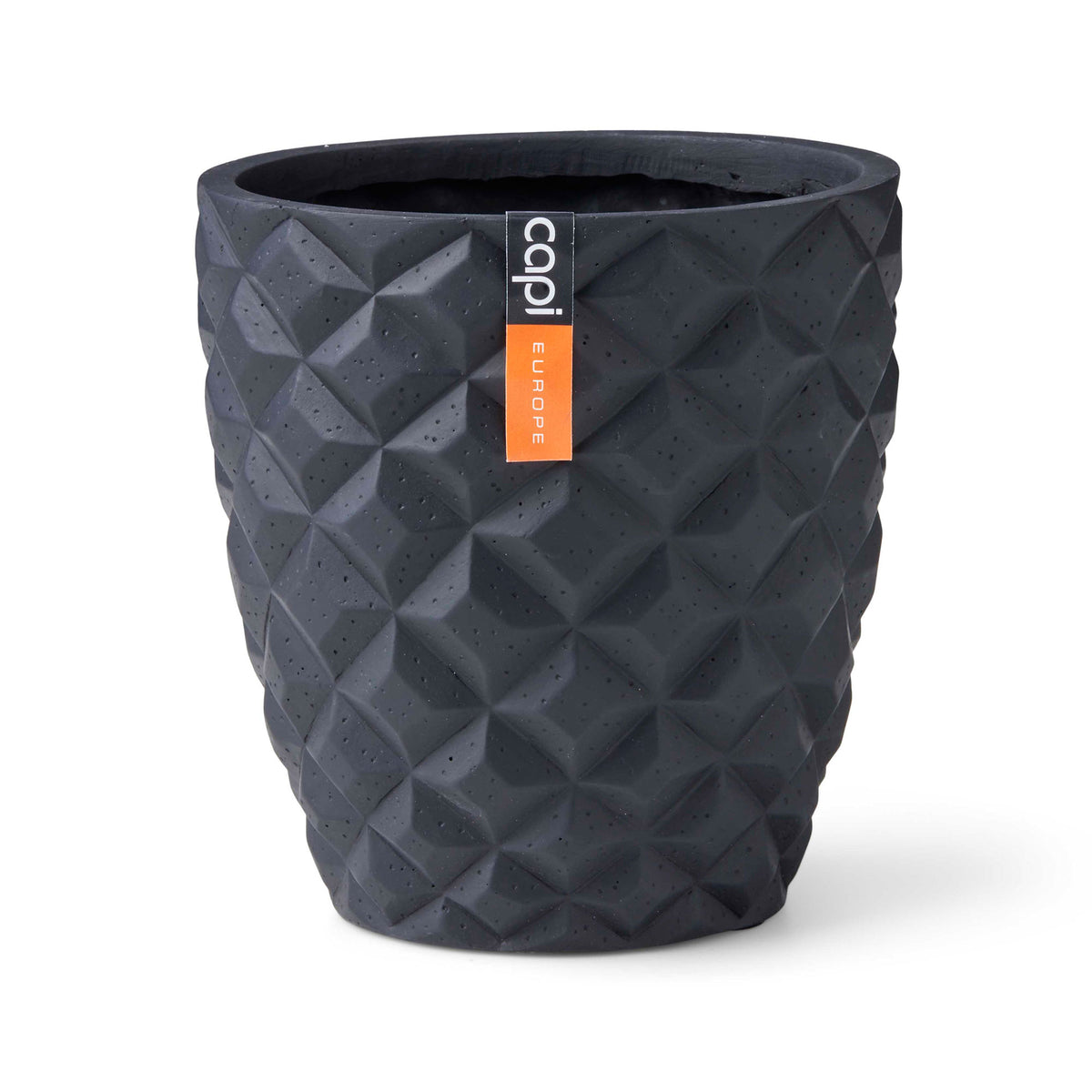 Capi Lux Heraldry Flower pot round black - Indoor pot