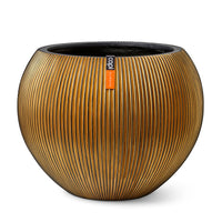 Capi vase Nature Groove round gold - Indoor pot