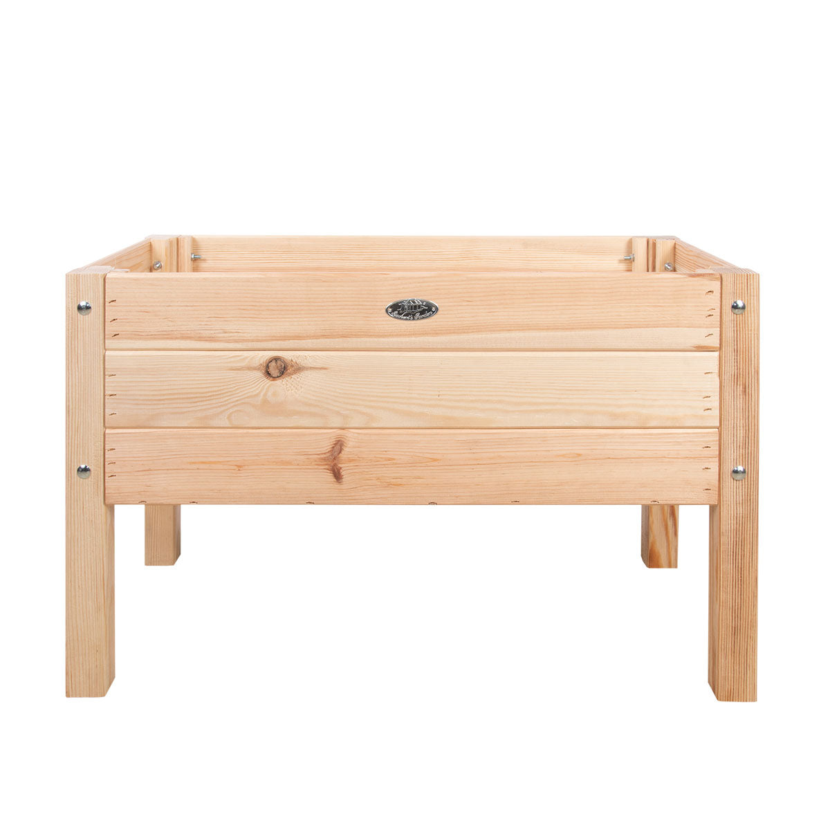 Wooden raised garden bed for children