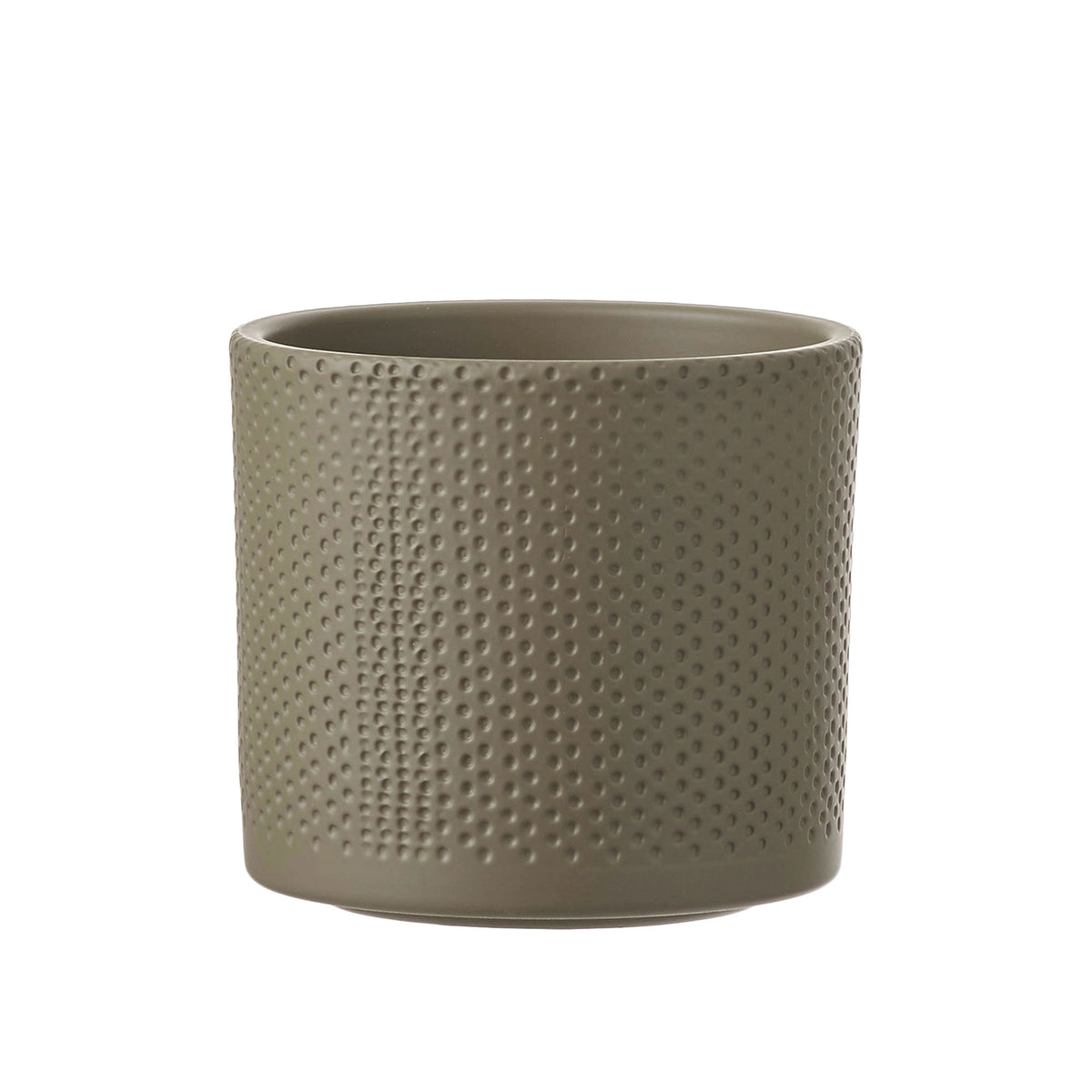 Mica Decorations flower pot Era round - Indoor pot green including/incl. plants stand, black