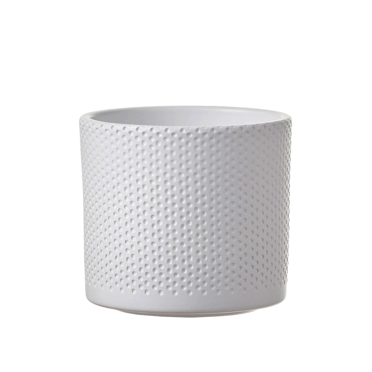 Mica Decorations flower pot Era round - Indoor pot white including/incl. plants stand, black