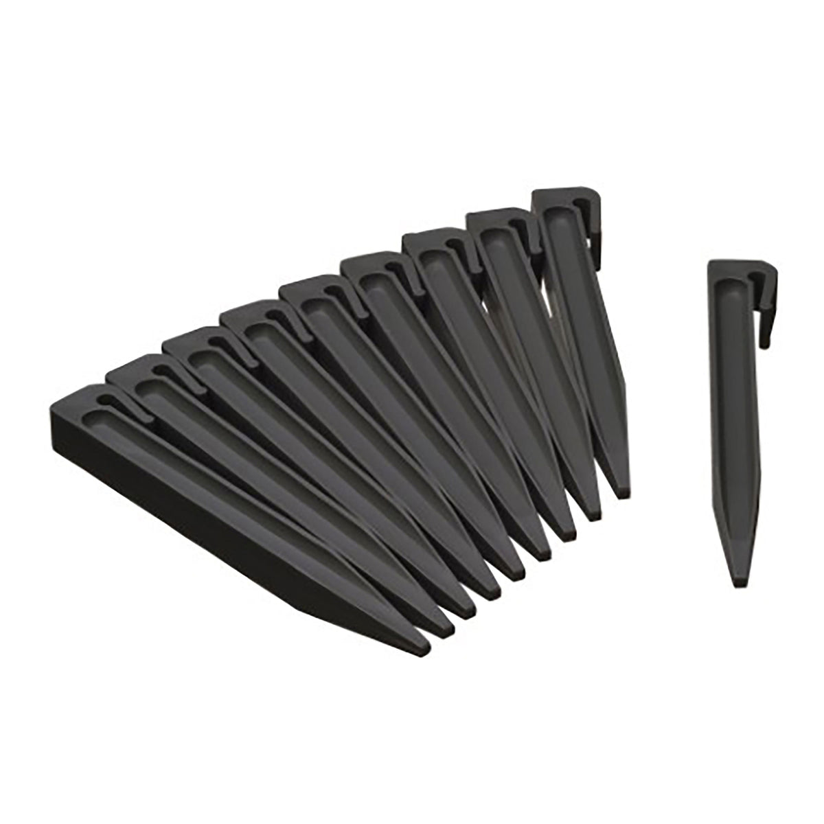 10x Nature Ground pegs for border edges Black