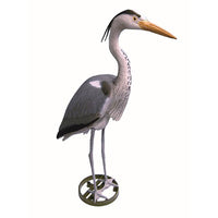 Plastic heron on two legs