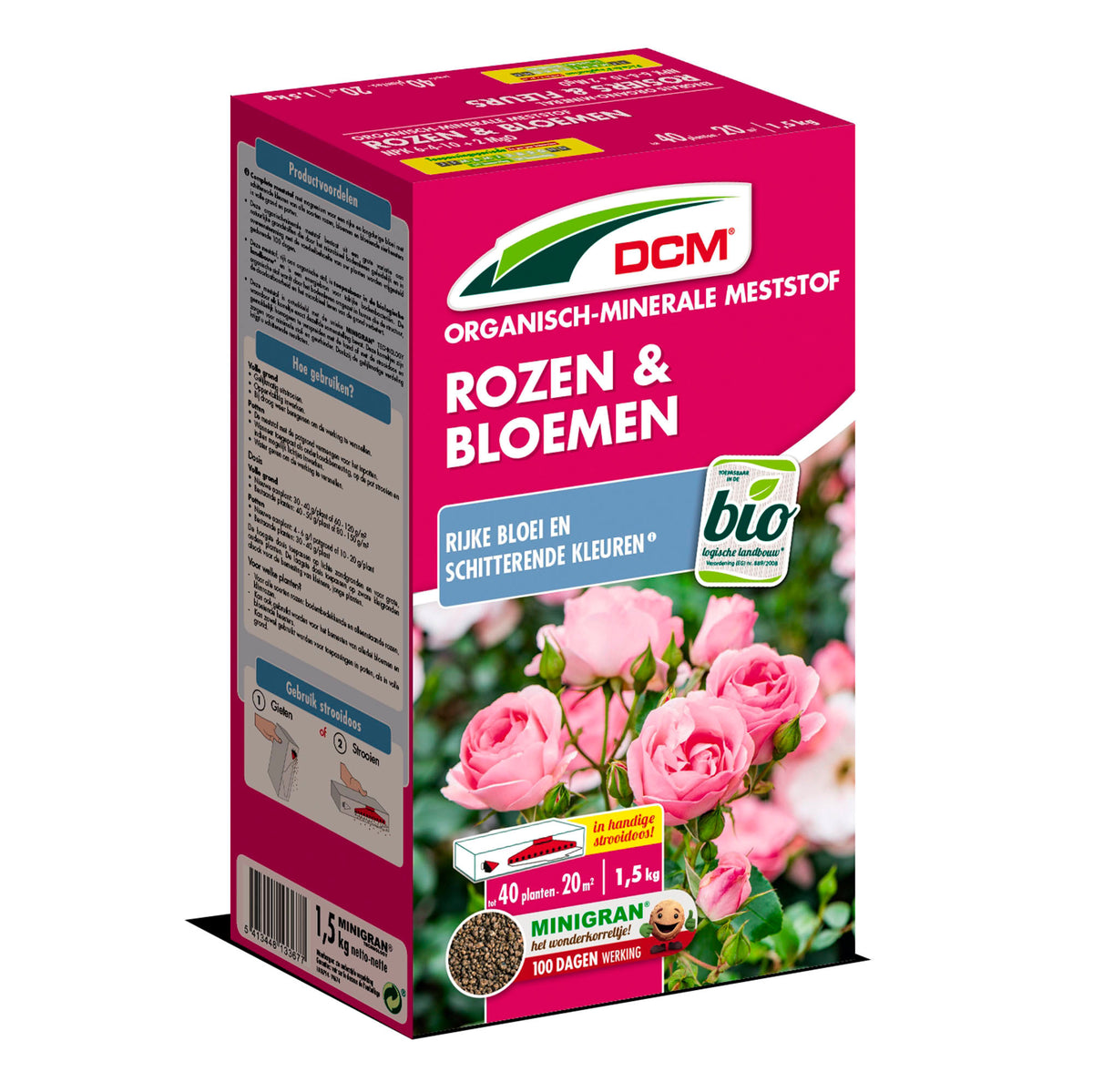 Plant food for roses and flowers - Organic 1.5 kg - DCM