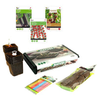 Vegetable gardening package 'great garden' with complete growing kit