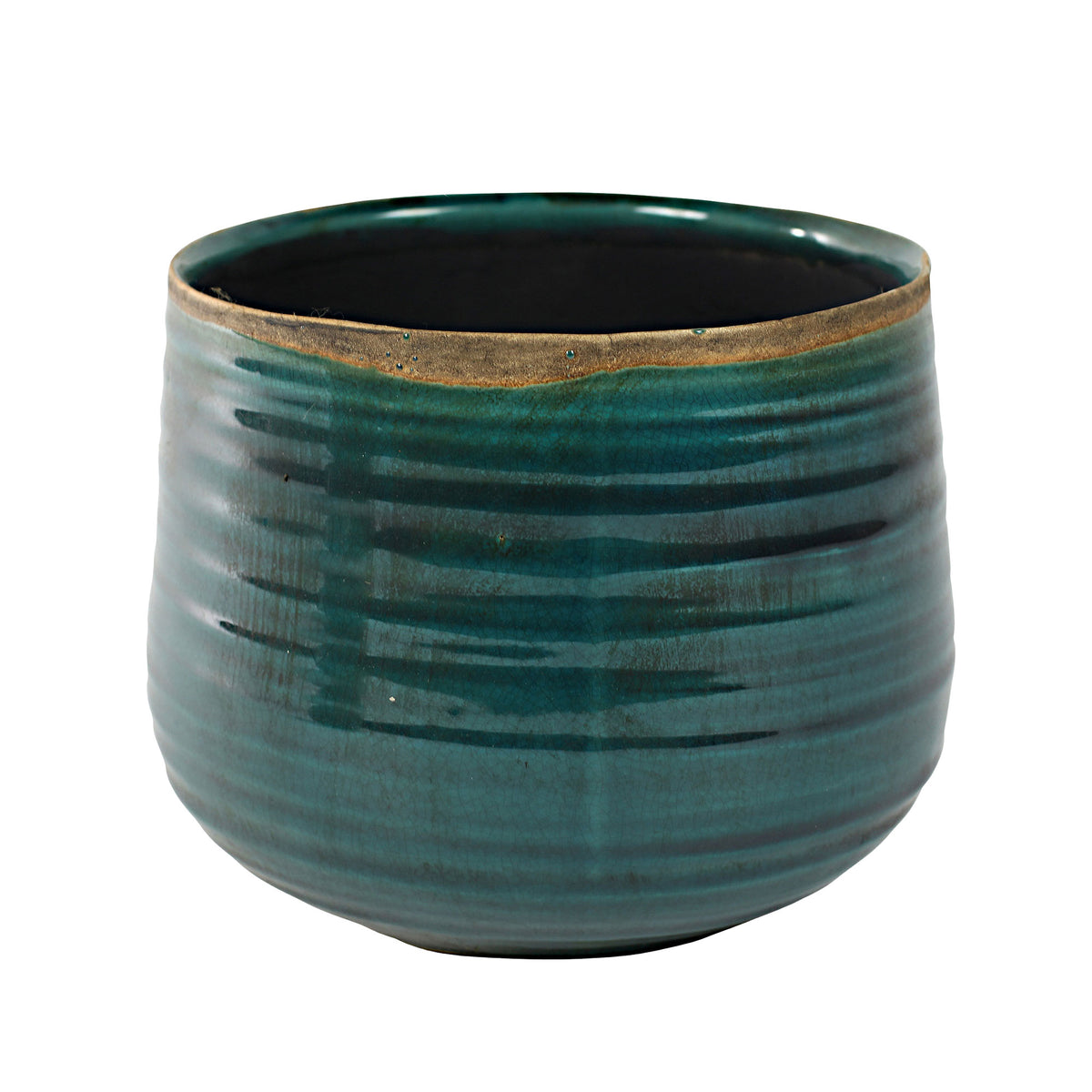Eucalyptus artificial plant incl. blue decorative pot