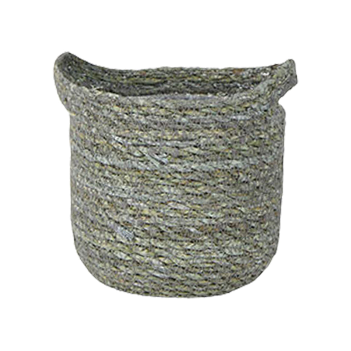 Basket Macrame 'Nelis' grey with plant hanger
