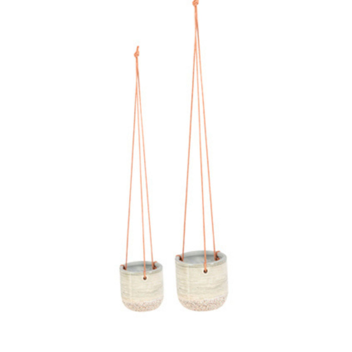 2x TS Hanging pot Issa grey