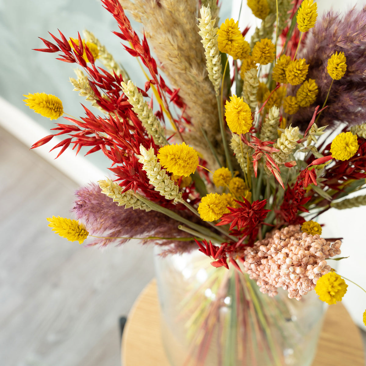 Dried flower bouquet Common wheat