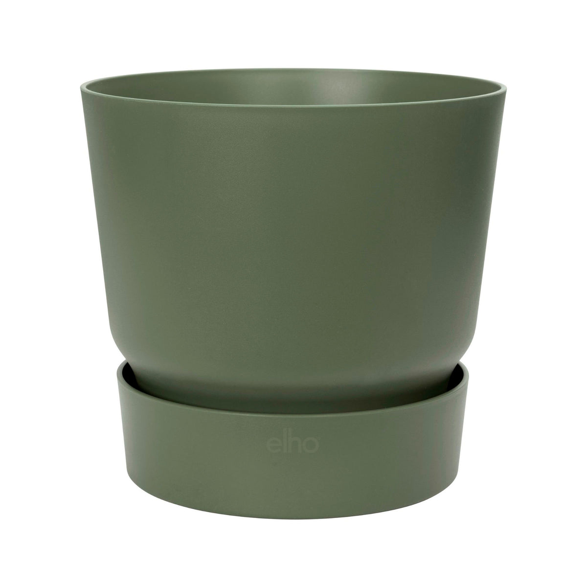 Elho greenville flower pot round green — outdoor pot