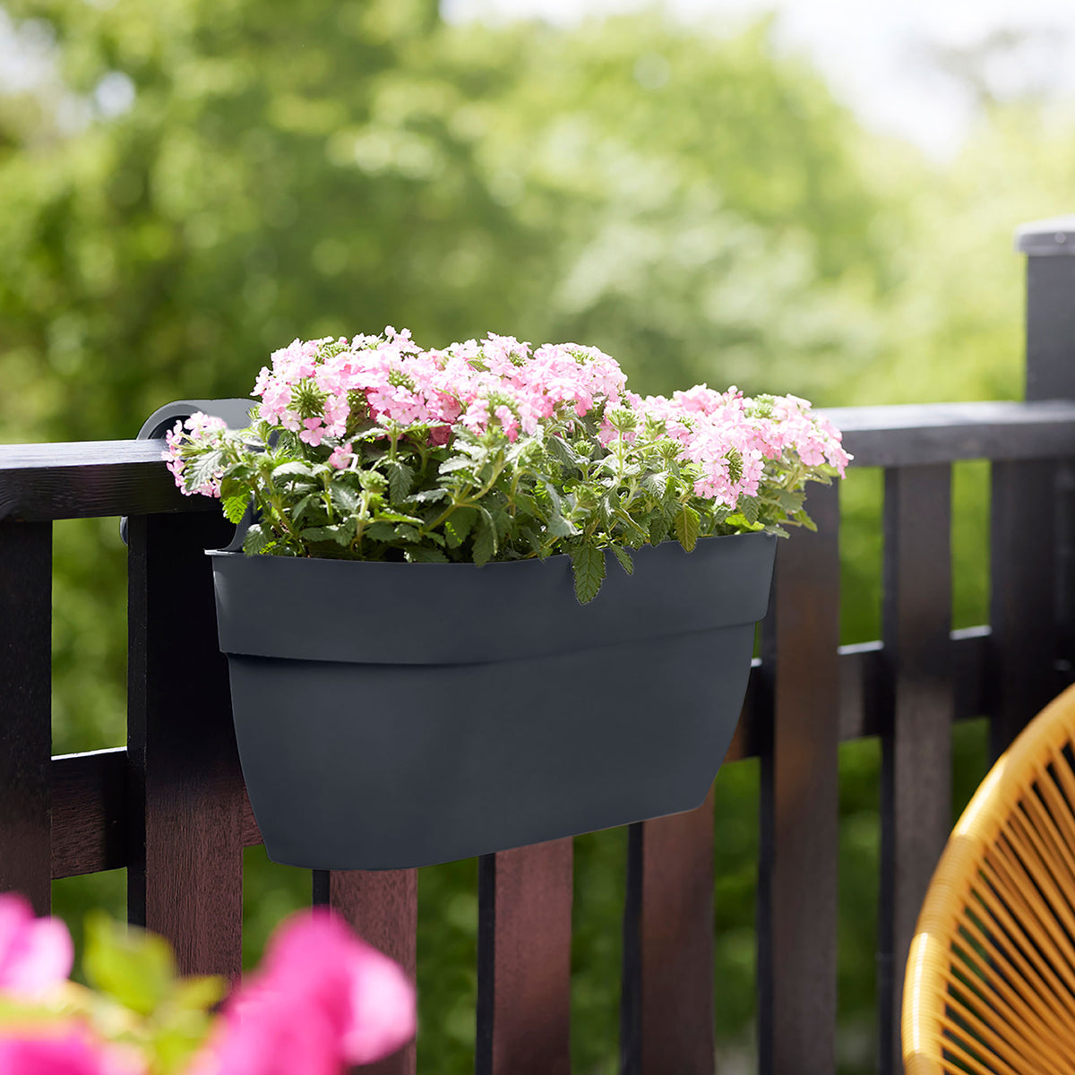 Elho vibia campana easy hanger round - outdoor pot - Pot pour l'extérieur Anthracite